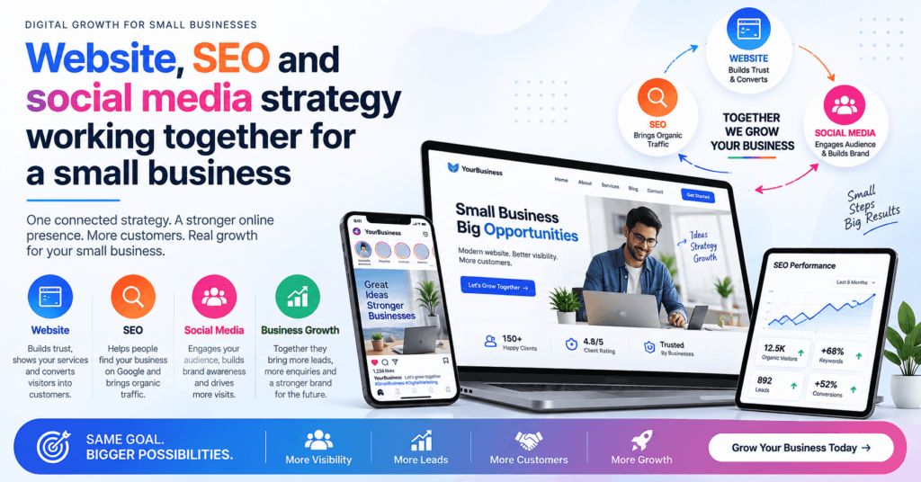 website SEO social media