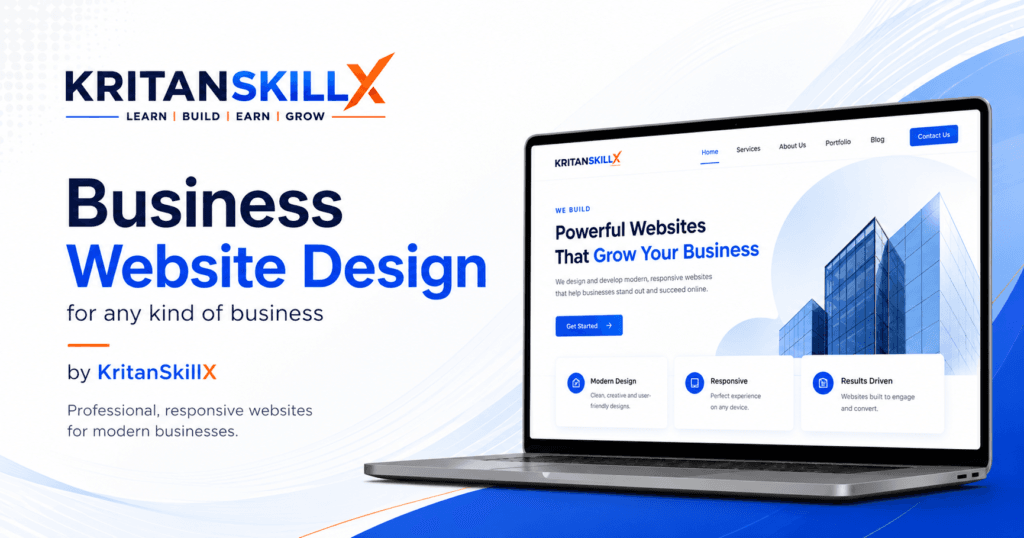 Business Website Design for any kind of business by KritanSkillX