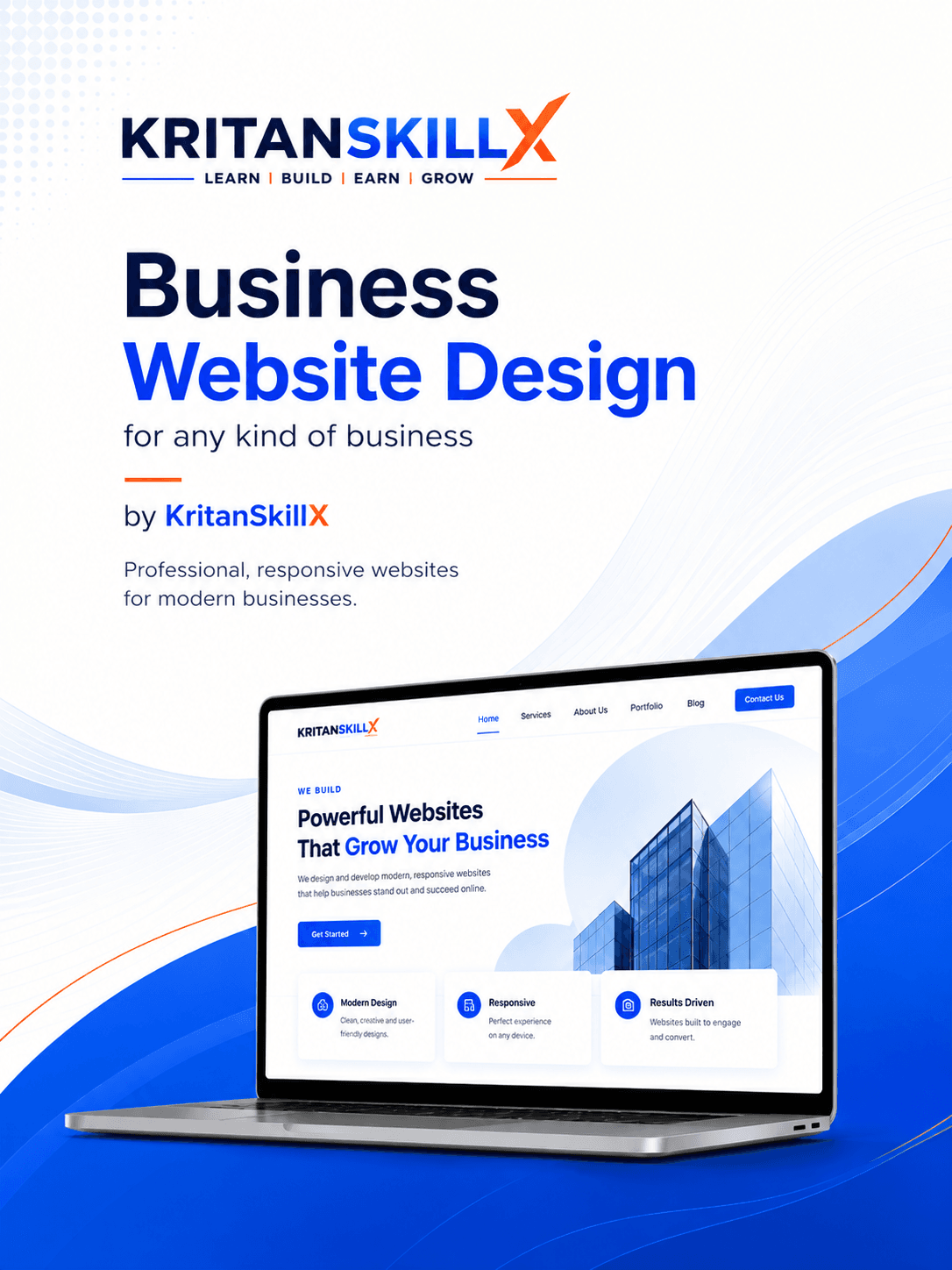 Business Website Design for any kind of business by KritanSkillX